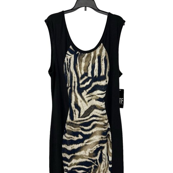 Fashion to Figure NWT Dress 3X Animal Print Sleeveless Bodycon Pullover Size 3X - Picture 5 of 9